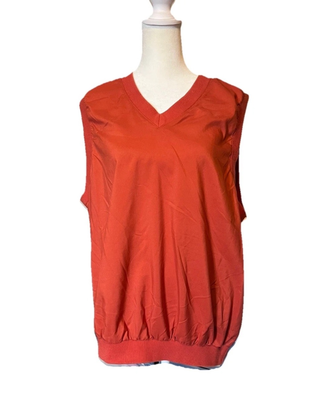 AKWA V Neck Windbreaker Sweater Vest Lightweight Golf Men’s Size Large